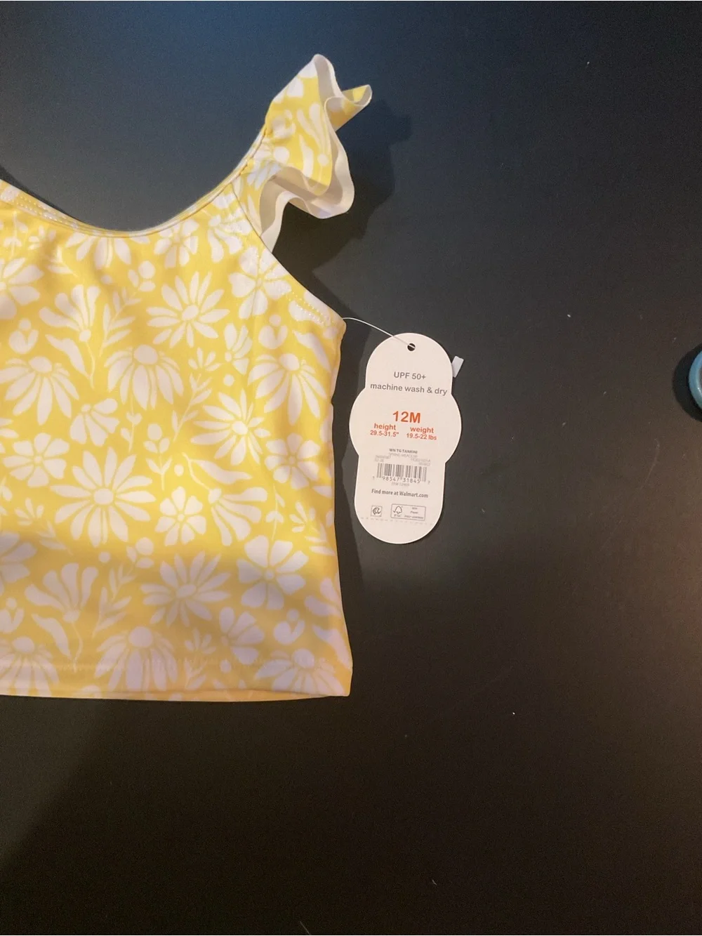 wonder nation Yellow & White Daisy Tankini Set NWT